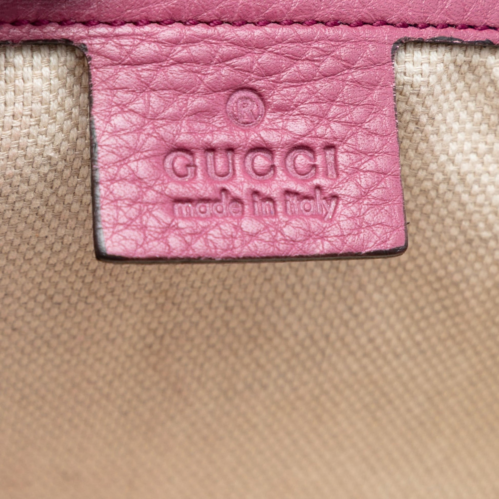 Gucci Leather Soho Disco Clutch