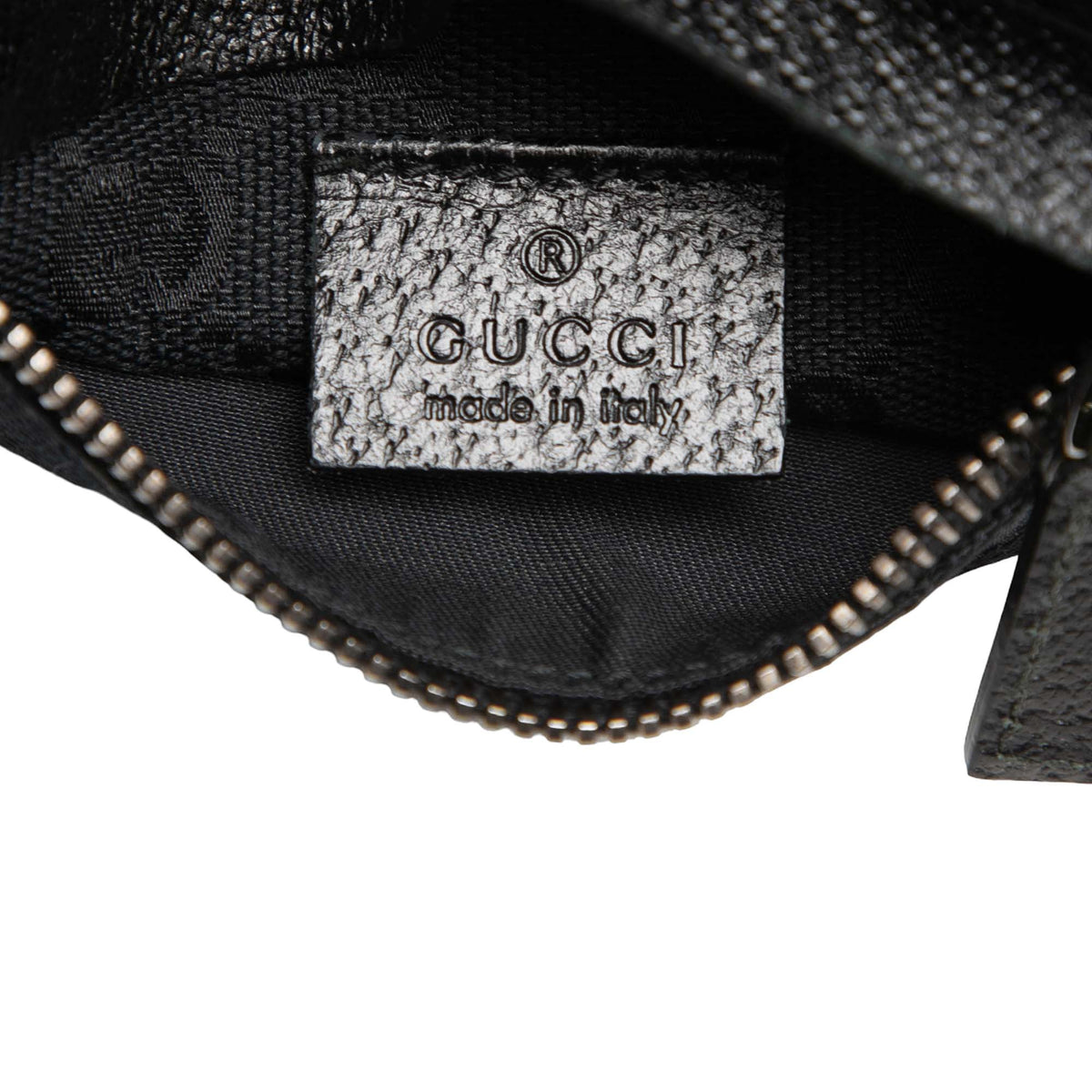 Gucci GG Canvas Double Pocket Belt Bag — Black