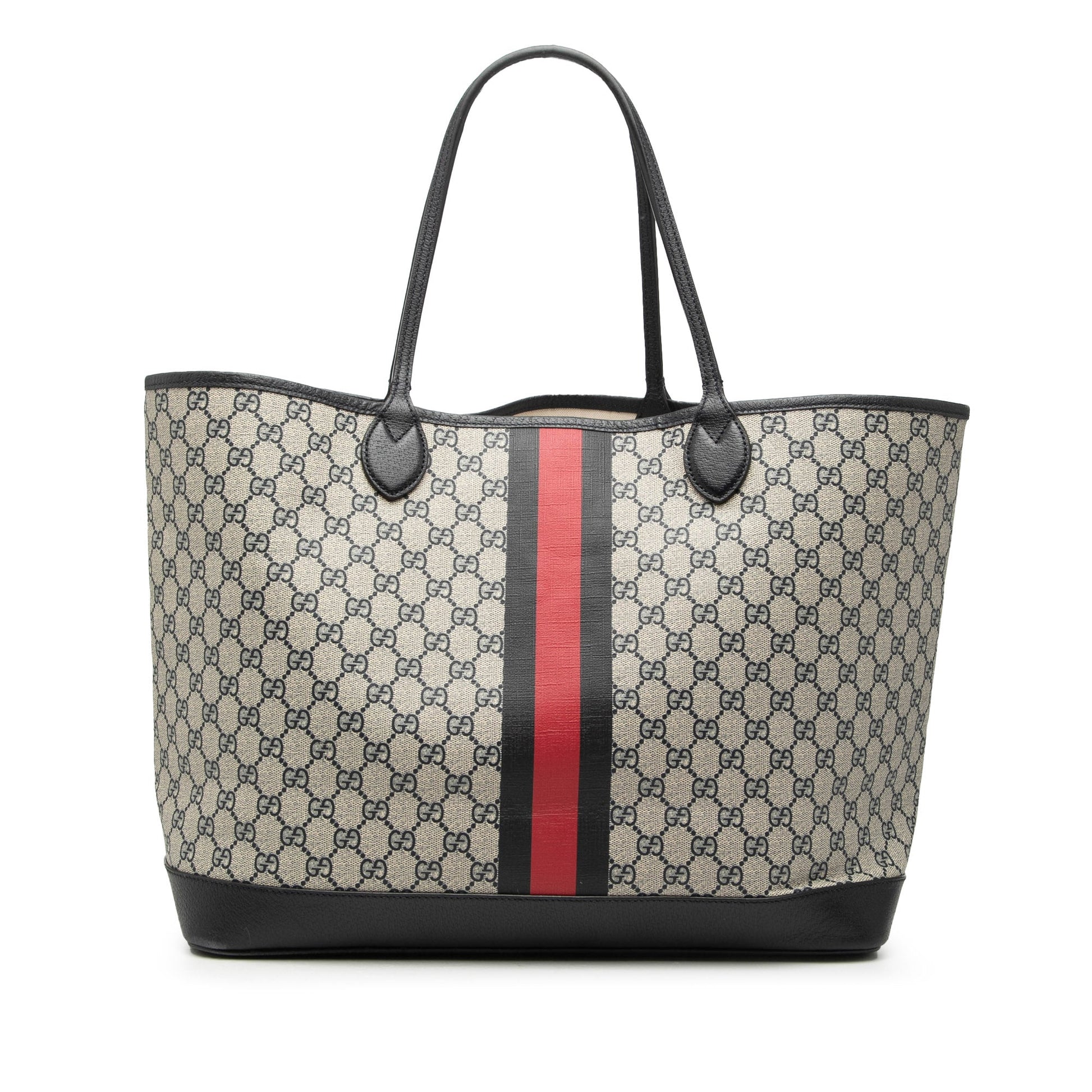 Large GG Supreme Web Ophidia Shopper Tote