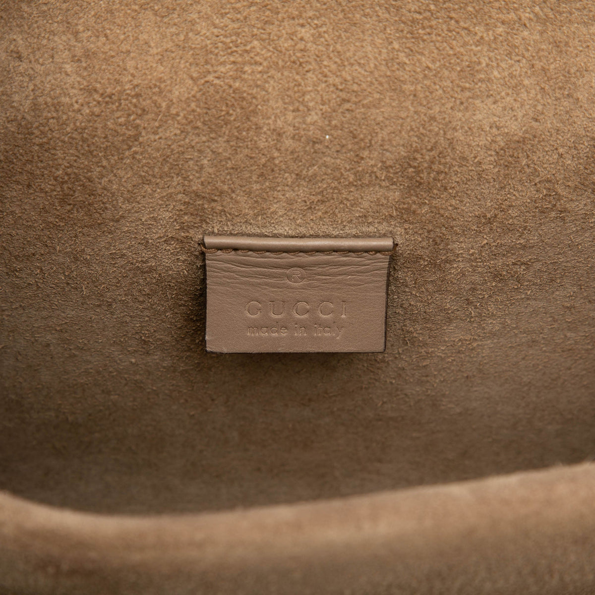 Gucci Small GG Supreme Dionysus Crossbody — Beige