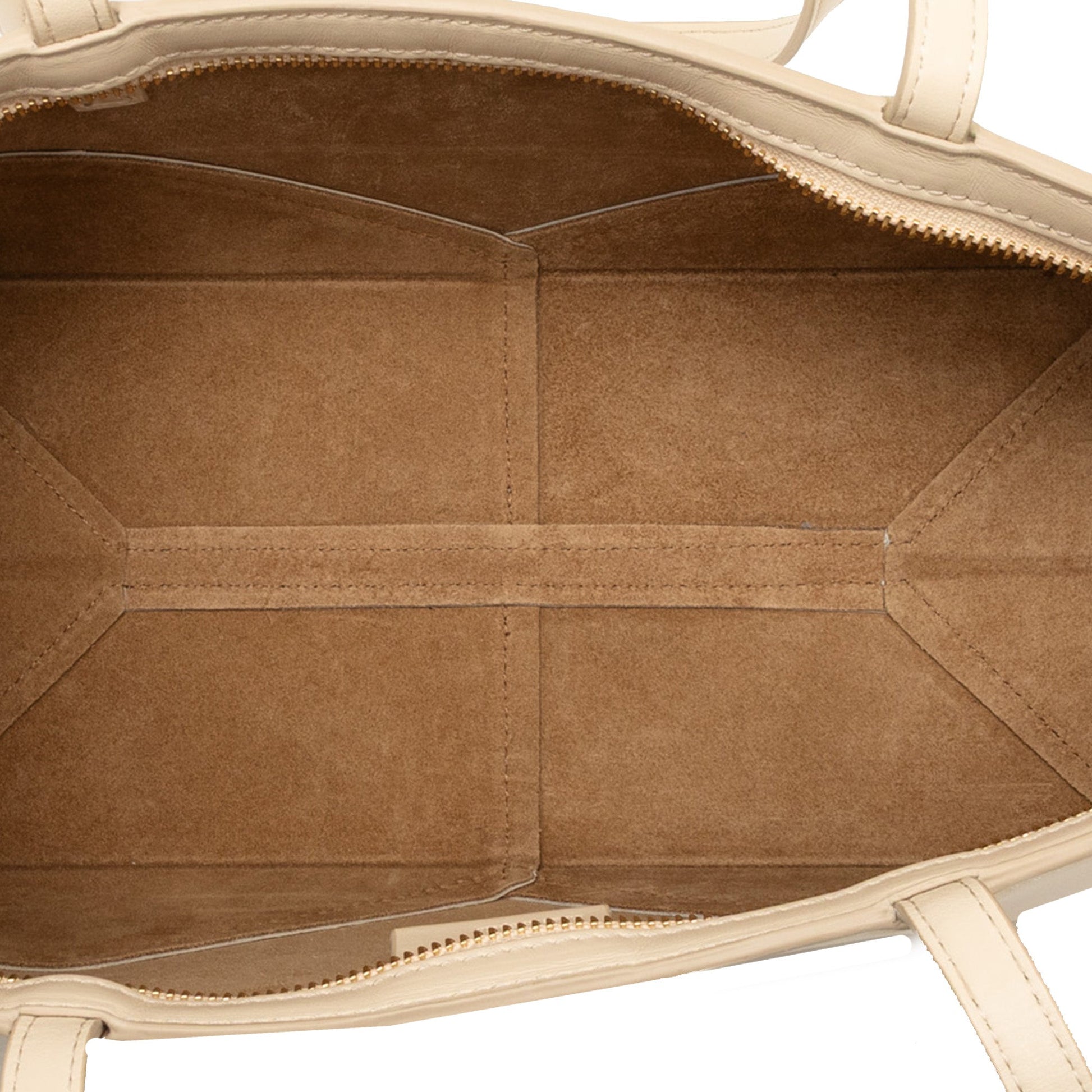 Calfskin Cropped Puzzle Fold Shoulder Bag