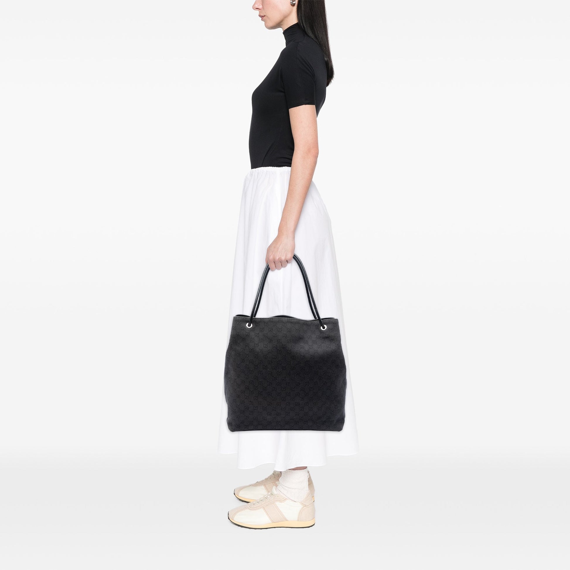 Gucci Large GG Denim Gifford Tote