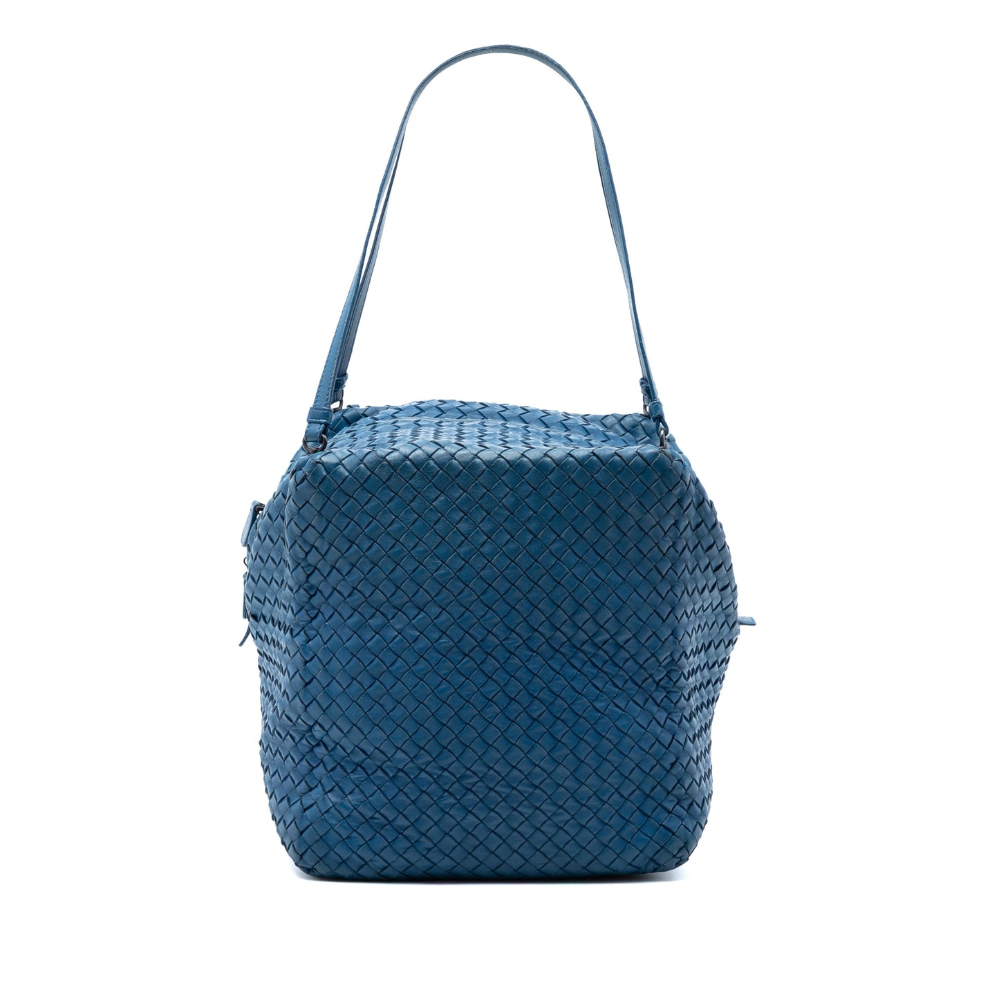 Bottega Veneta Nappa Intrecciato Cube Shoulder Bag