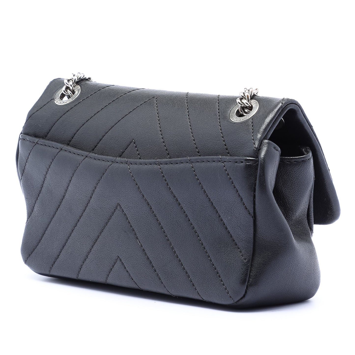 Chanel Mini CC Chevron Calfskin Single Flap