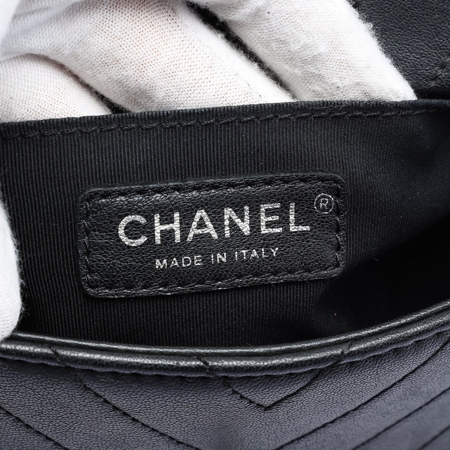 Chanel Mini CC Chevron Calfskin Single Flap