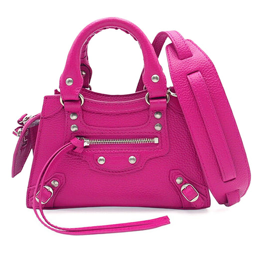 Balenciaga Nano Grained Calfskin Neo Classic City Satchel