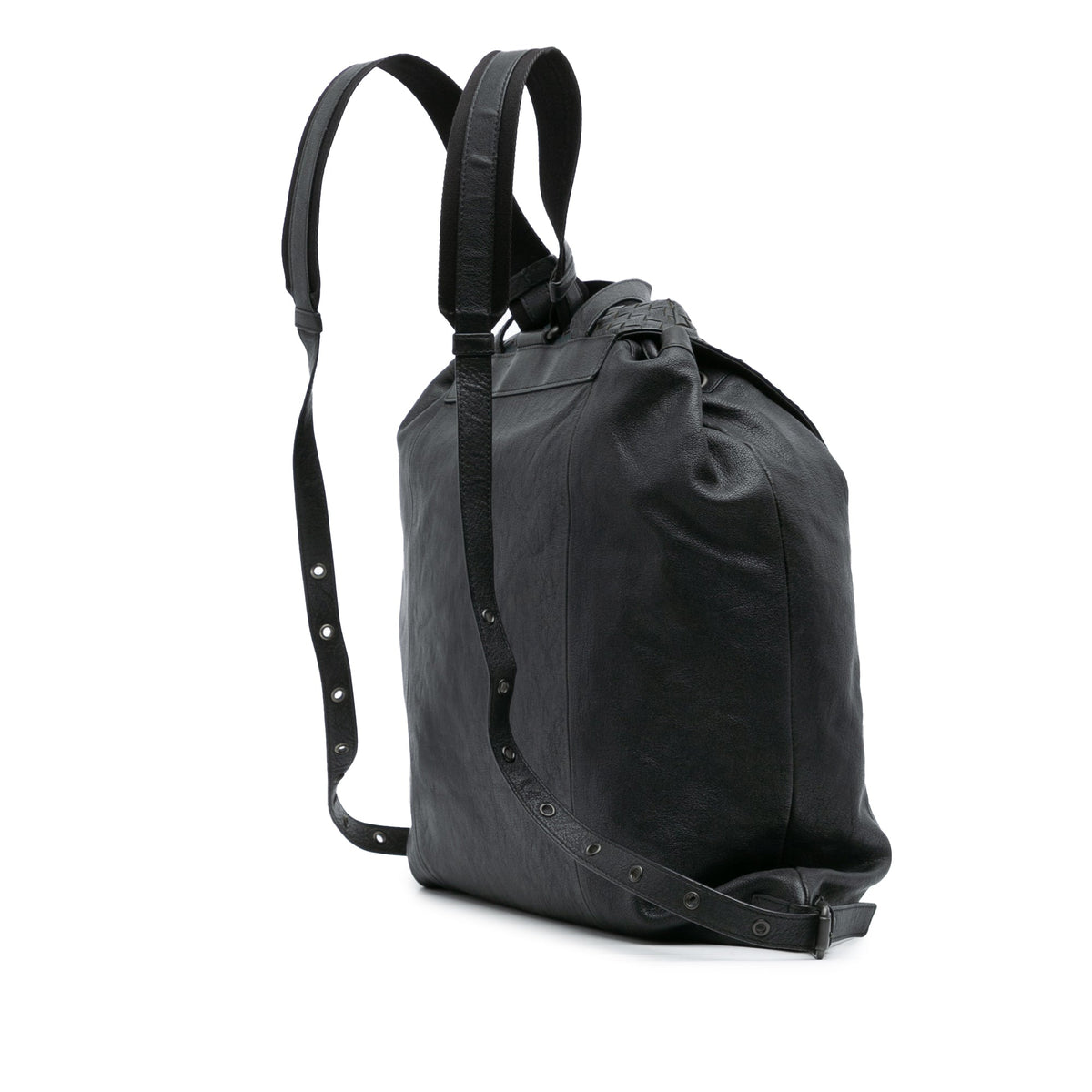 Bottega Veneta Nappa Intrecciato Drawstring Flap Backpack
