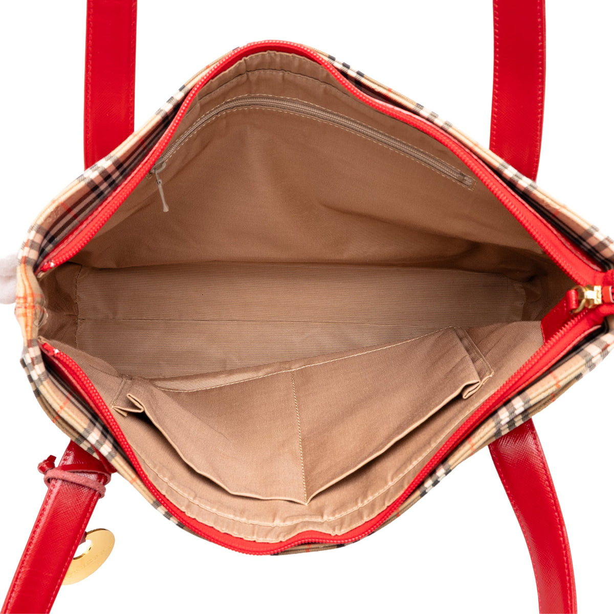Burberry Haymarket Check Canvas Tote