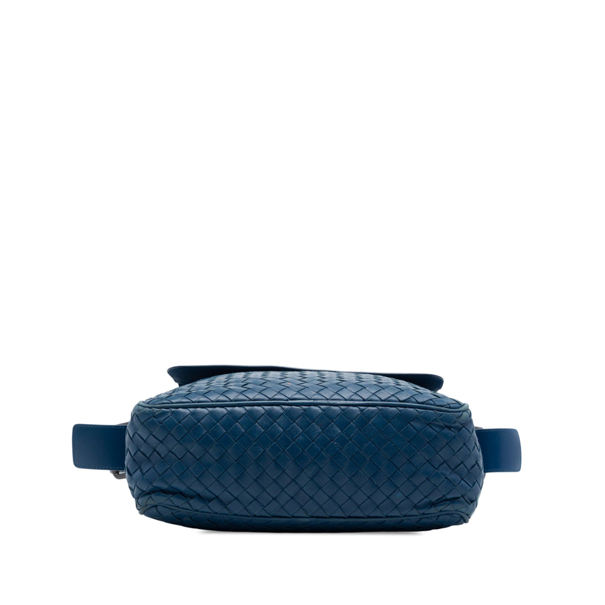 Bottega Veneta Nappa Intrecciato Messenger Bag — Blue