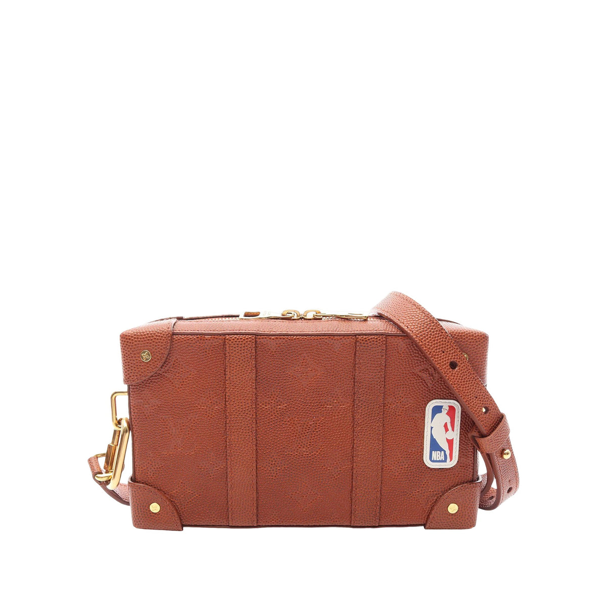 Louis Vuitton x NBA Leather Soft Trunk Wallet on Strap — Brown