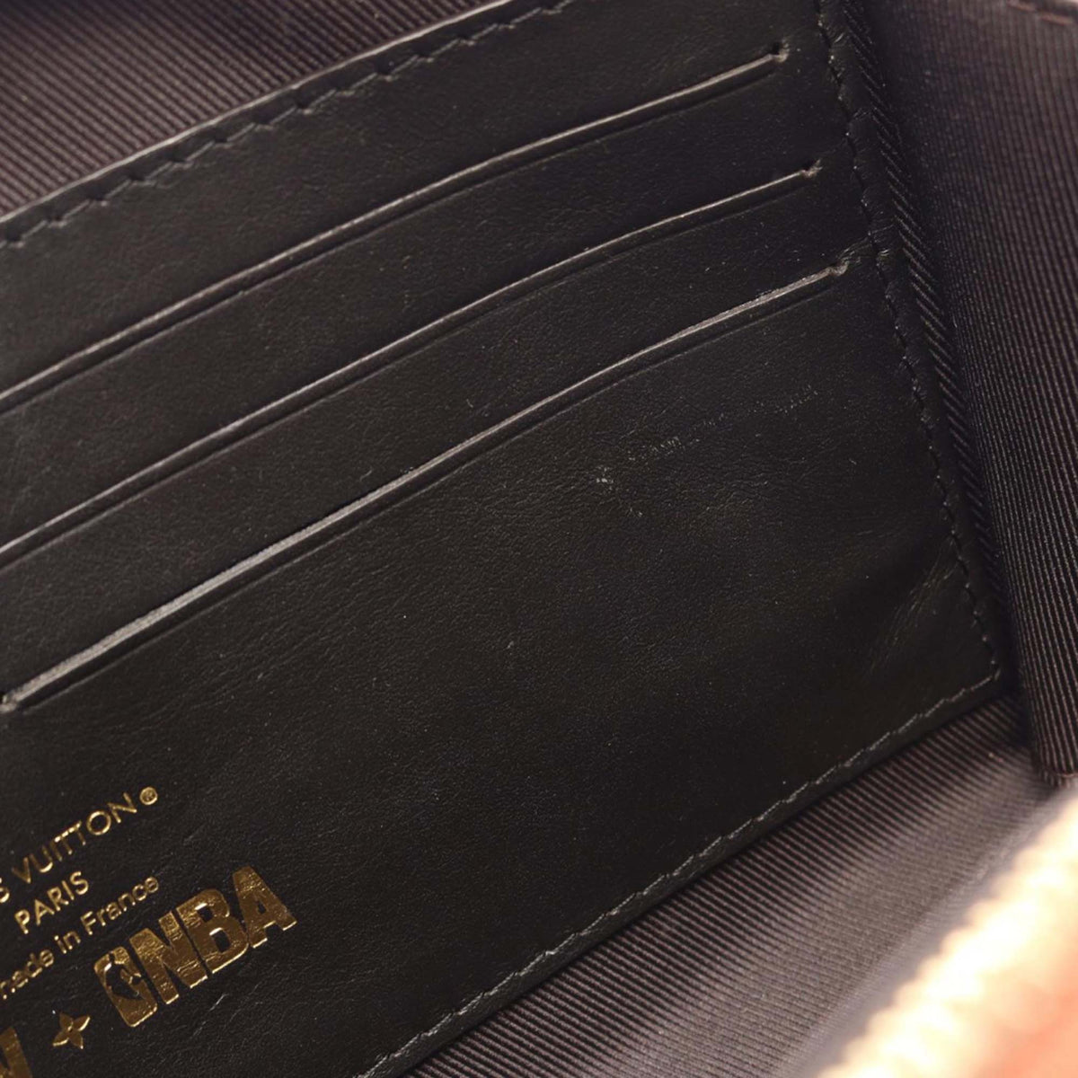 Louis Vuitton x NBA Leather Soft Trunk Wallet on Strap — Brown