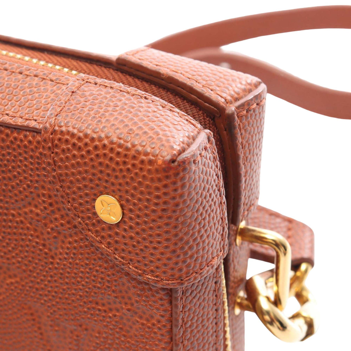 Louis Vuitton x NBA Leather Soft Trunk Wallet on Strap — Brown