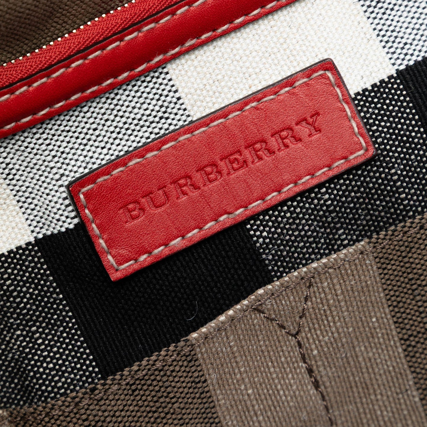 Burberry Medium Mega Check Canvas Ashby Bucket Bag