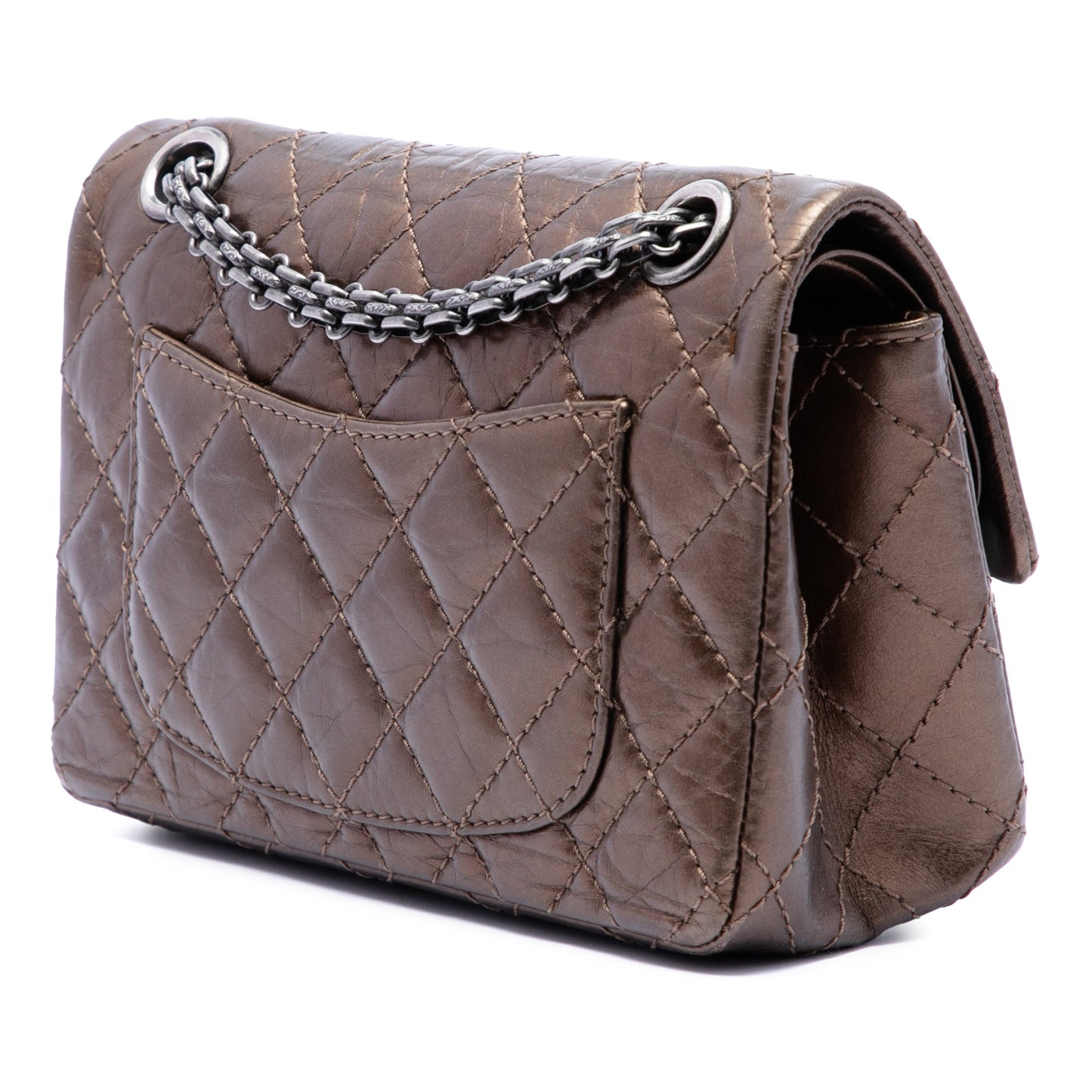 Chanel Metallic Aged Calfskin Reissue 2.55 Double Flap 224