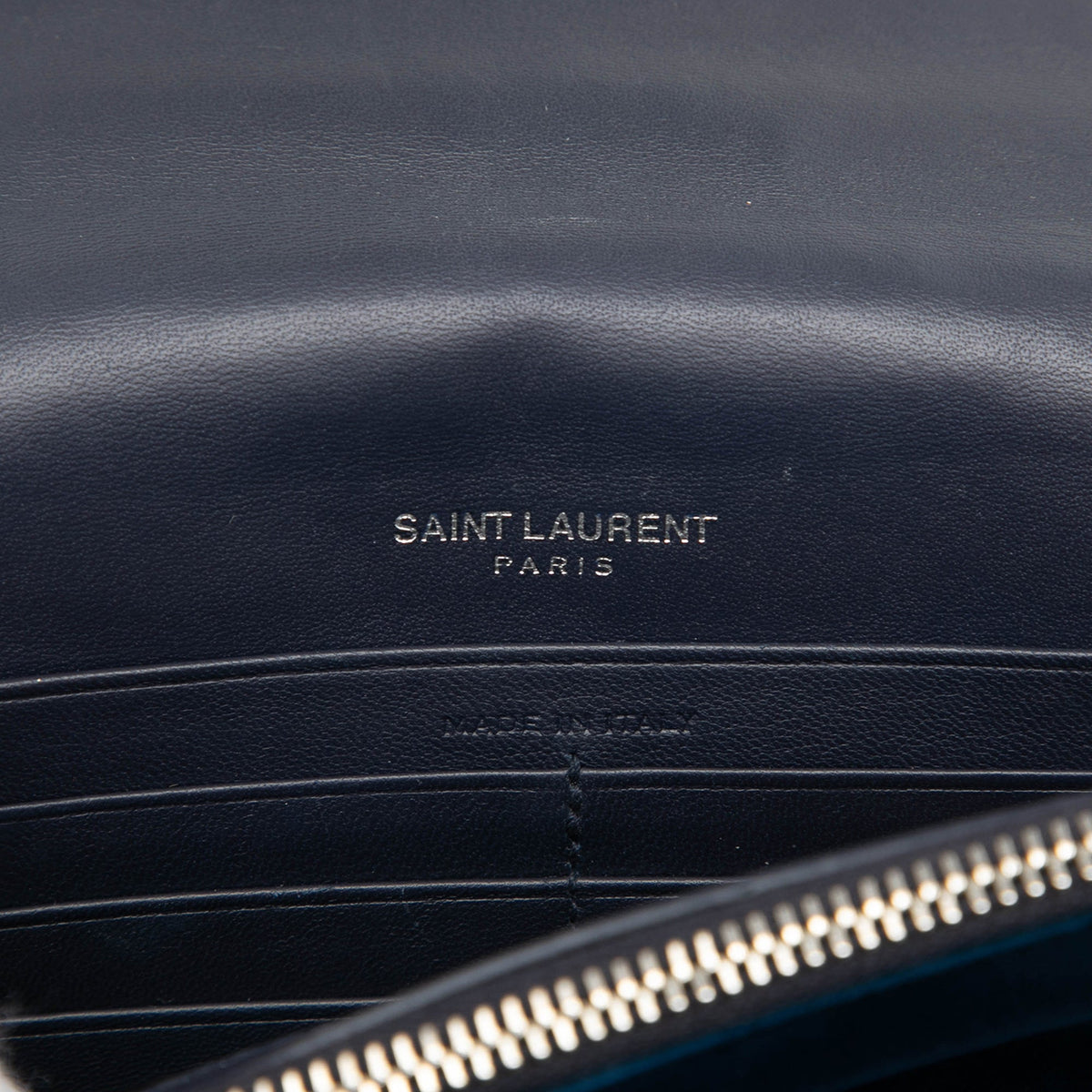 Saint Laurent Velvet Crystal Monogram Kate Tassel Wallet On Chain