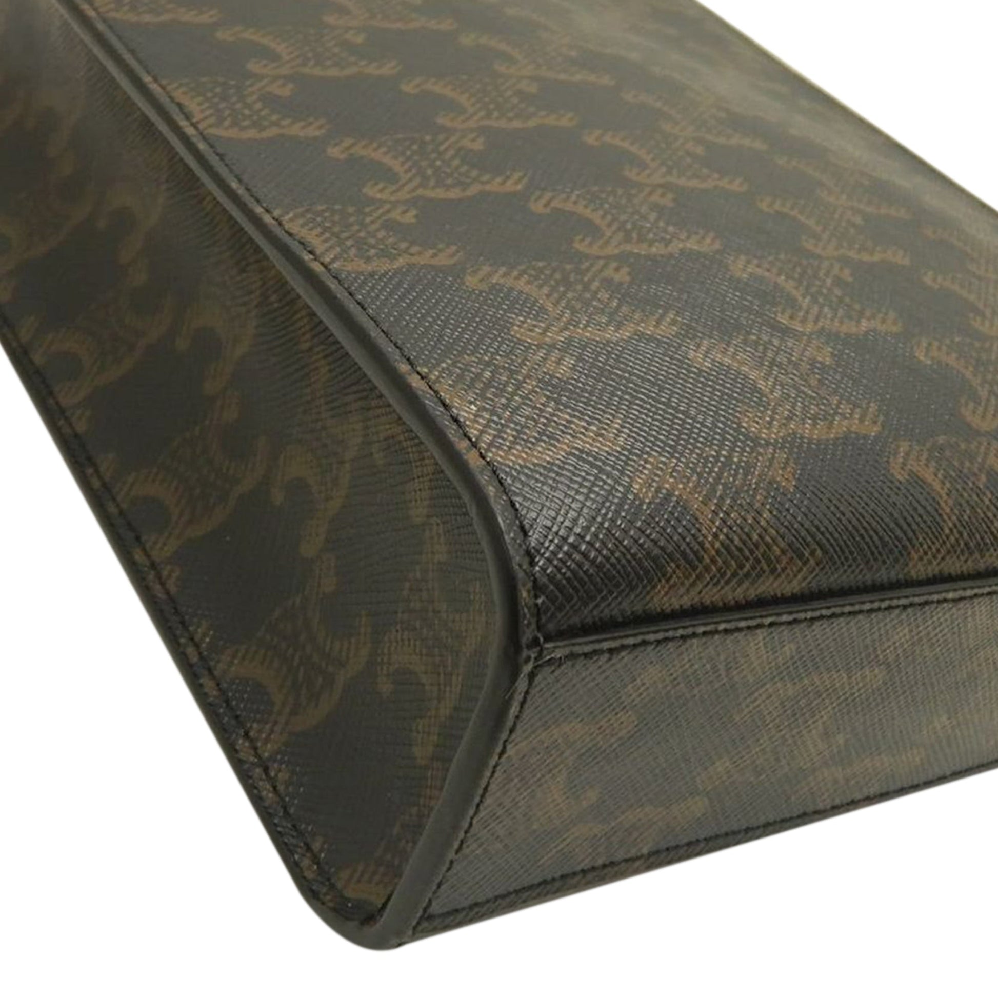 Celine Mini Triomphe Coated Canvas Vertical Cabas Satchel