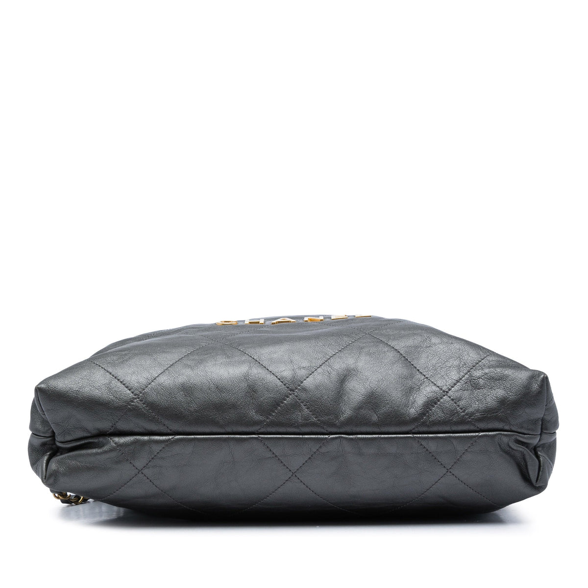 Chanel Large Quilted Shiny Calfskin 22 Backpack — Black