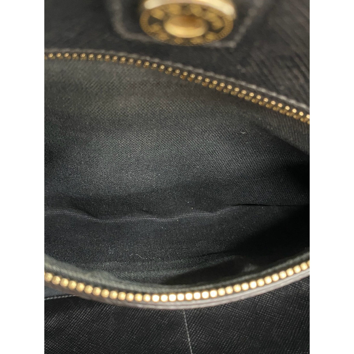 Prada Saffiano Cuir Trimmed Canapa Satchel — Black