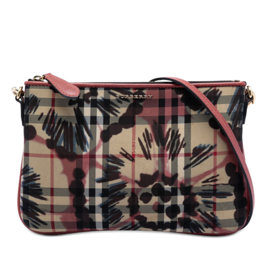 Haymarket Check Peony Rose Crossbody