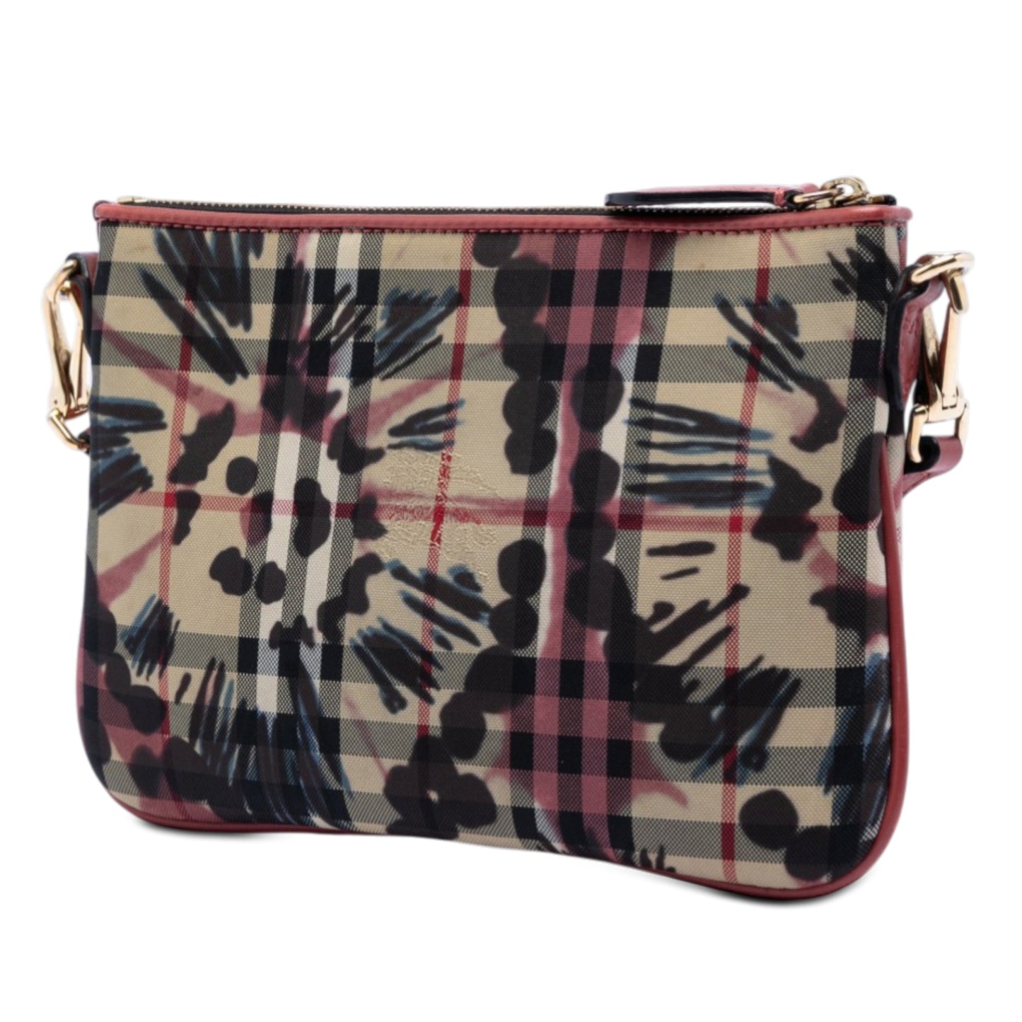 Haymarket Check Peony Rose Crossbody