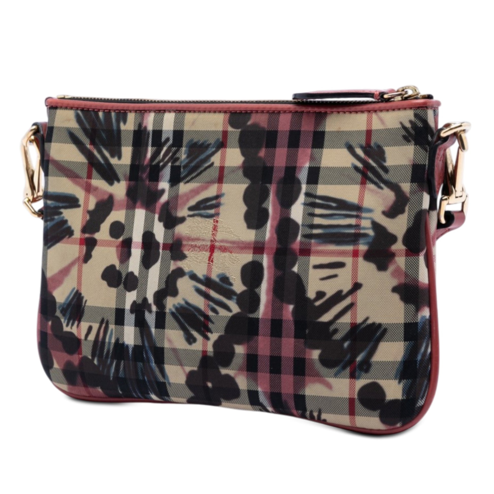 Haymarket Check Peony Rose Crossbody