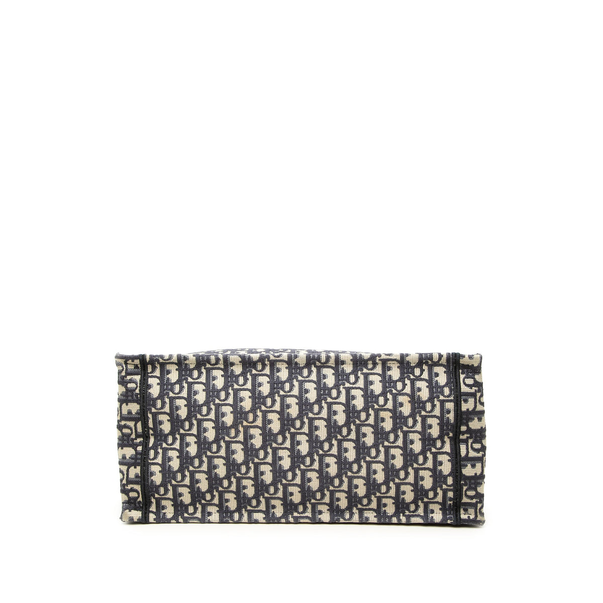 Dior Medium Oblique Embroidered Canvas Book Tote — Blue