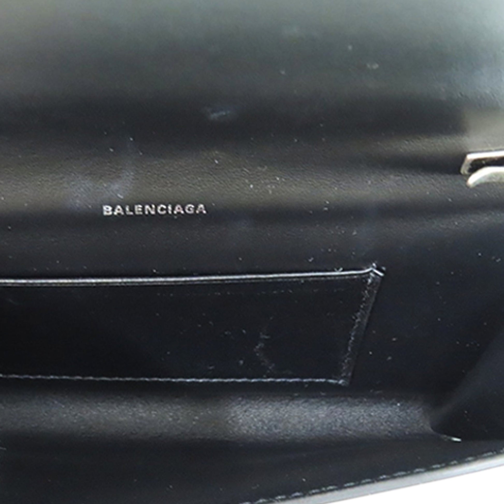 Balenciaga Leopard Printed Calfskin Continental Wallet on Chain