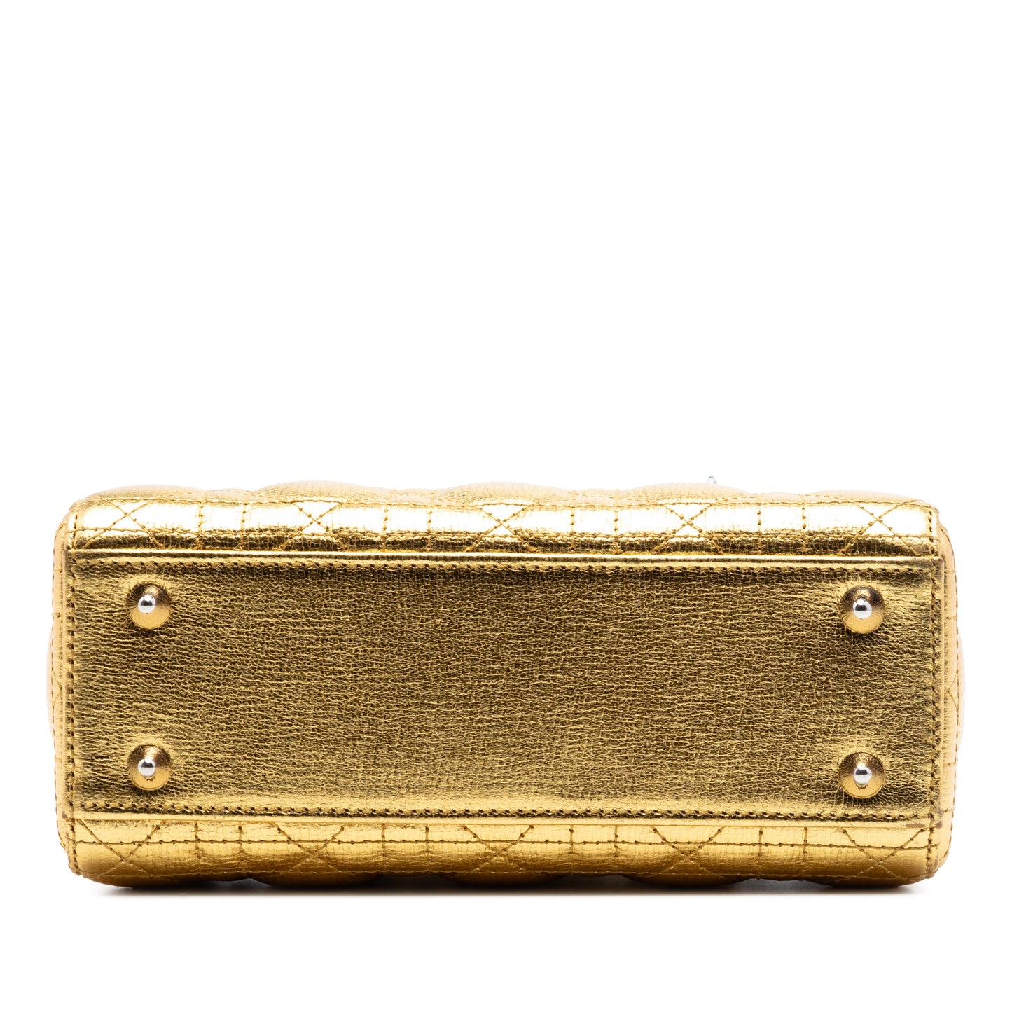 Dior Small Metallic Grained Calfskin Cannage My ABCDior Lady Dior
