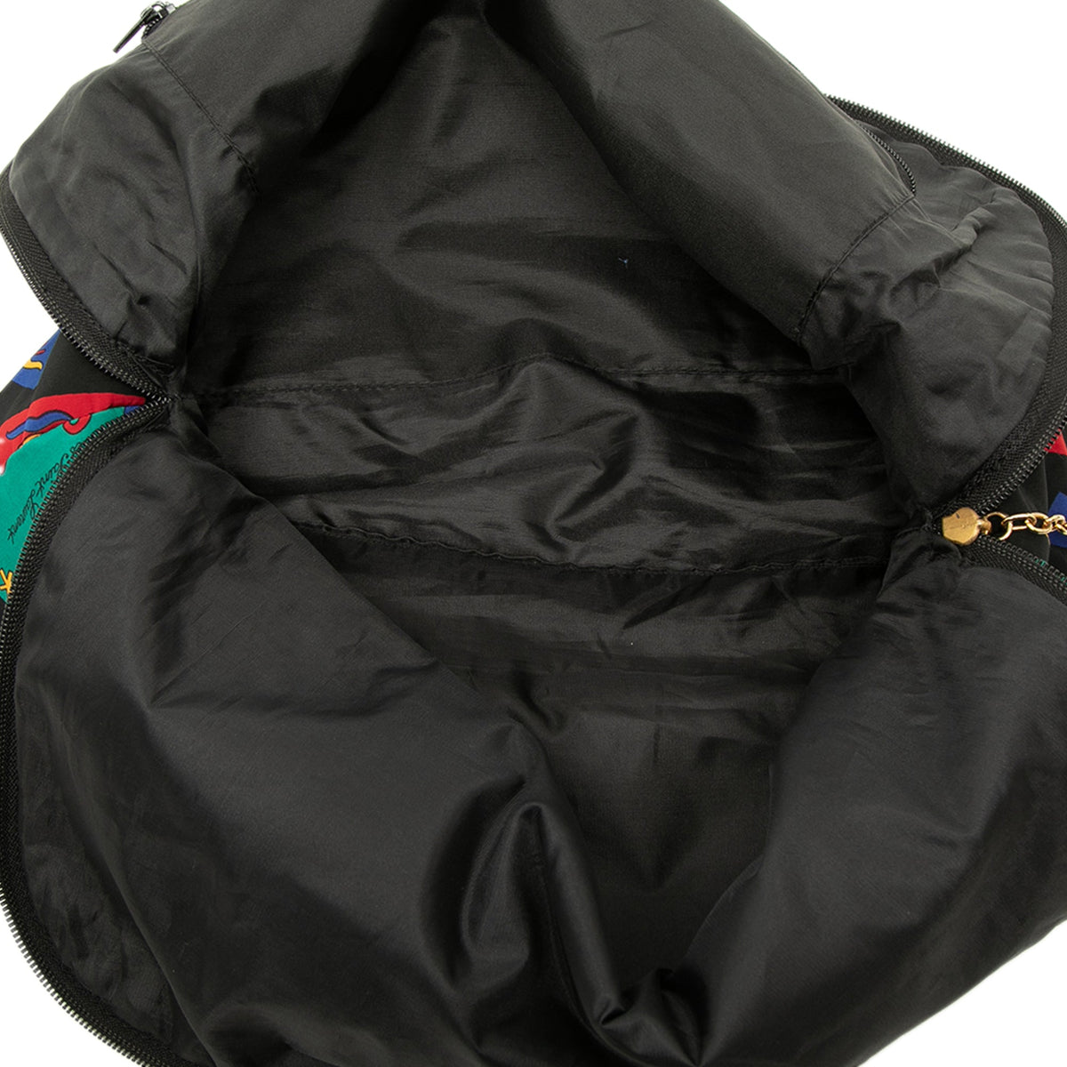 Saint Laurent Printed Nylon Love Card Tote — Black