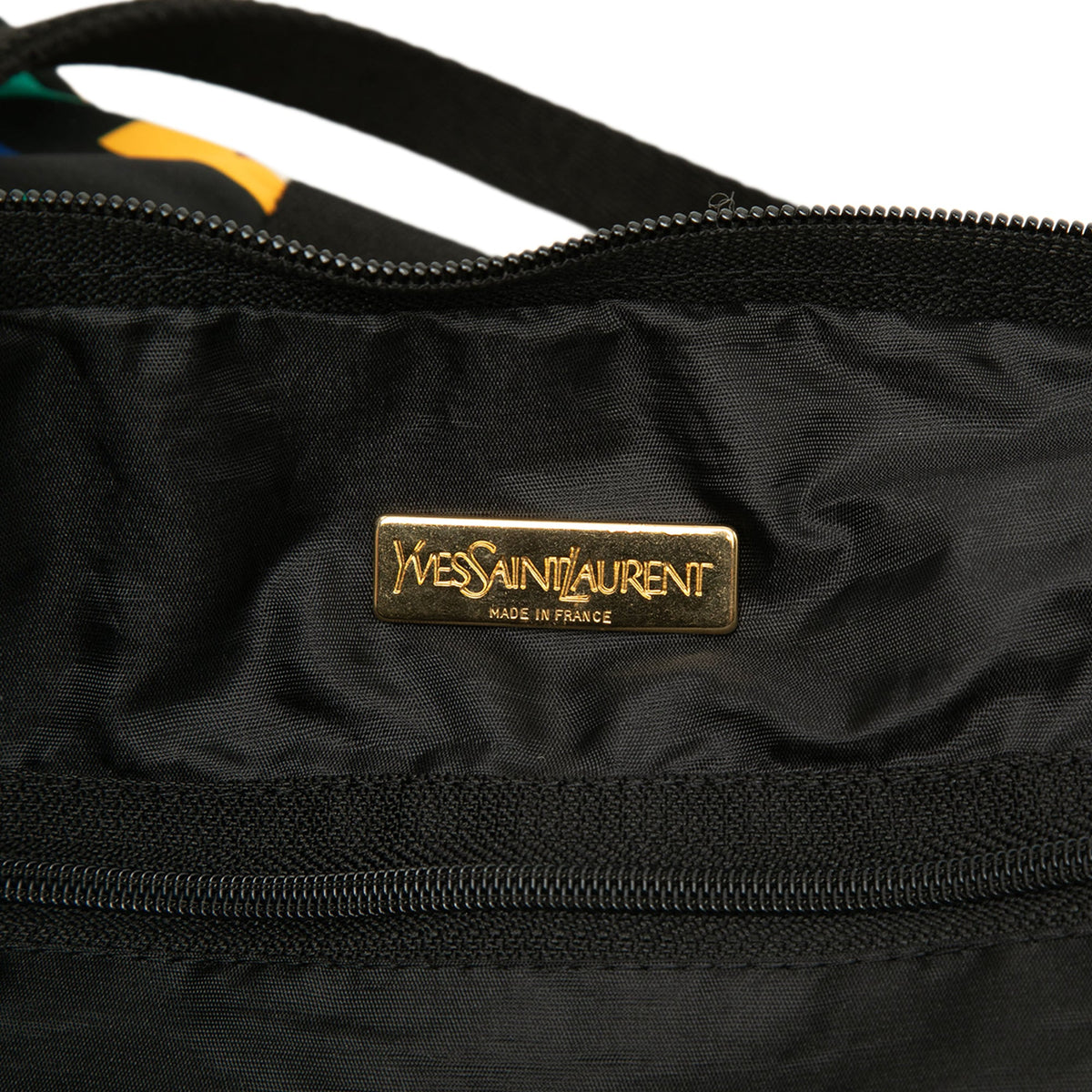 Saint Laurent Printed Nylon Love Card Tote — Black