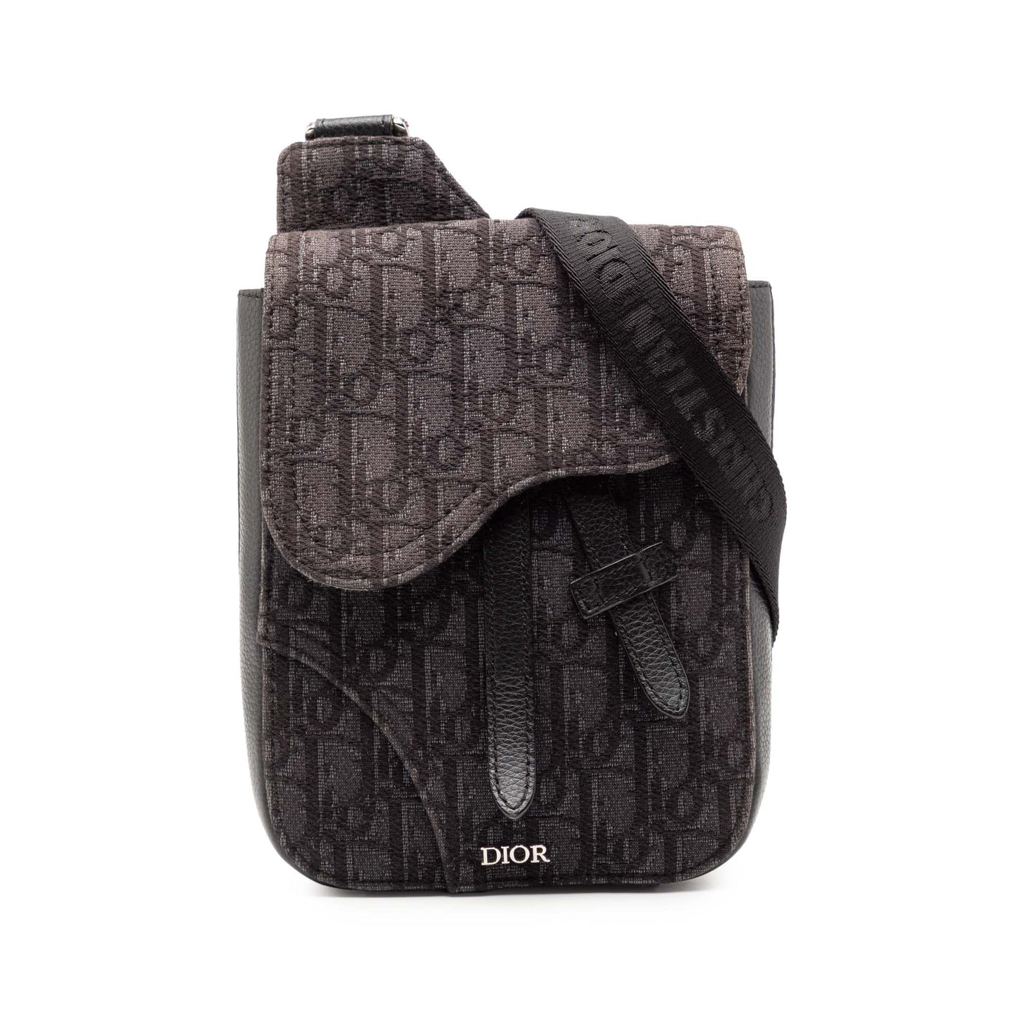 Dior Oblique Canvas Saddle Pouch Crossbody