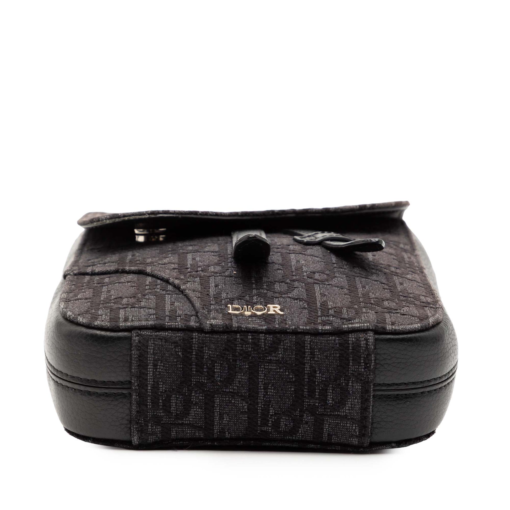 Dior Oblique Canvas Saddle Pouch Crossbody