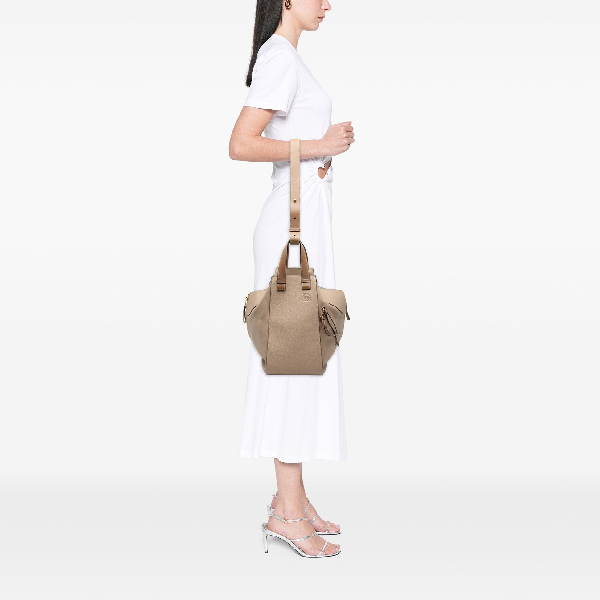 LOEWE Medium Grained Calfskin Hammock Satchel