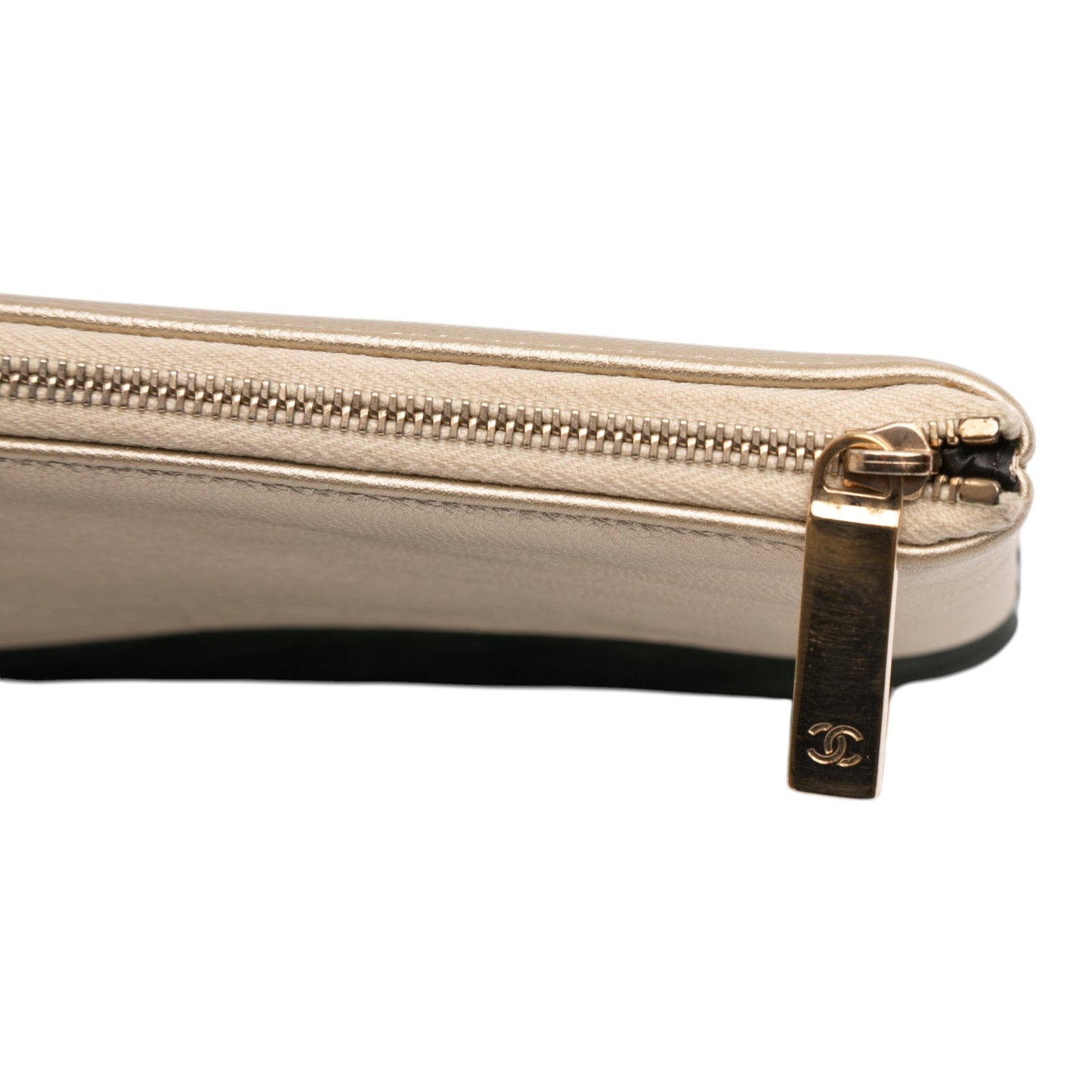 Chanel Large Bicolor Caviar and Iridescent Calfskin O Case Clutch