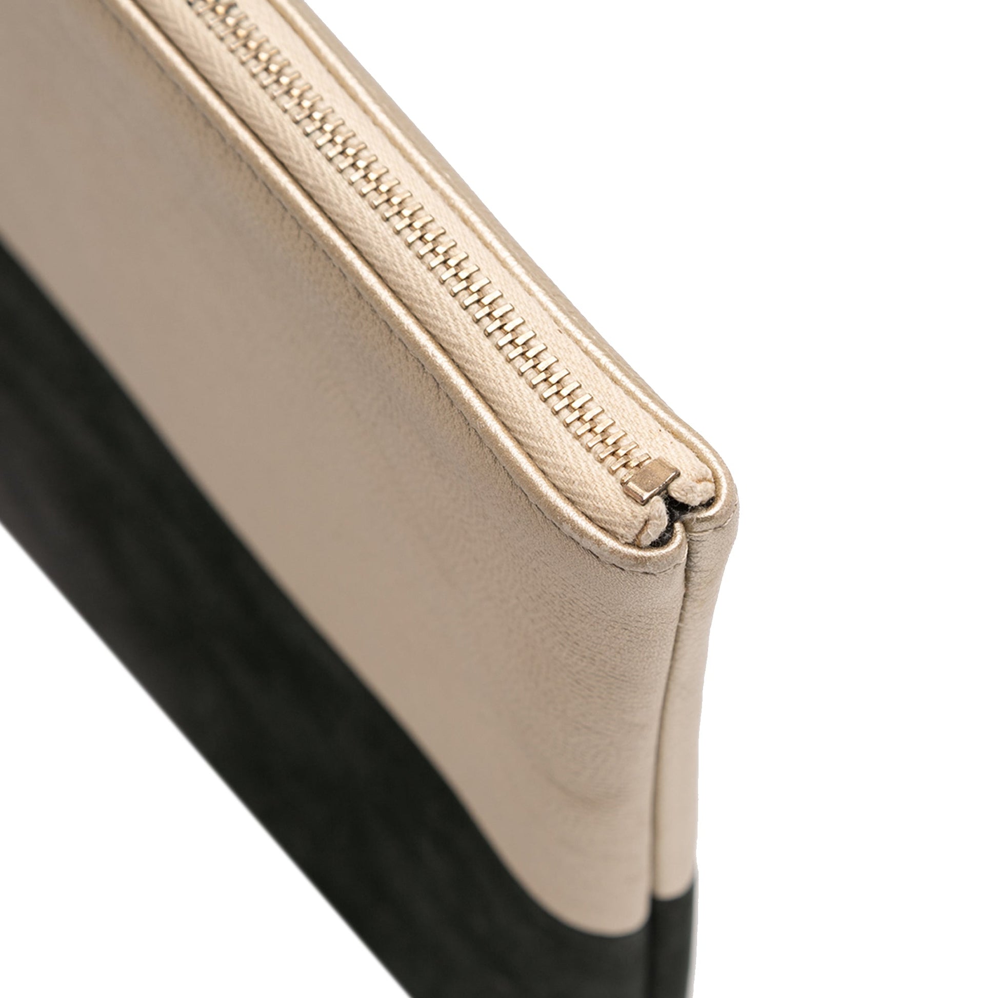Chanel Large Bicolor Caviar and Iridescent Calfskin O Case Clutch