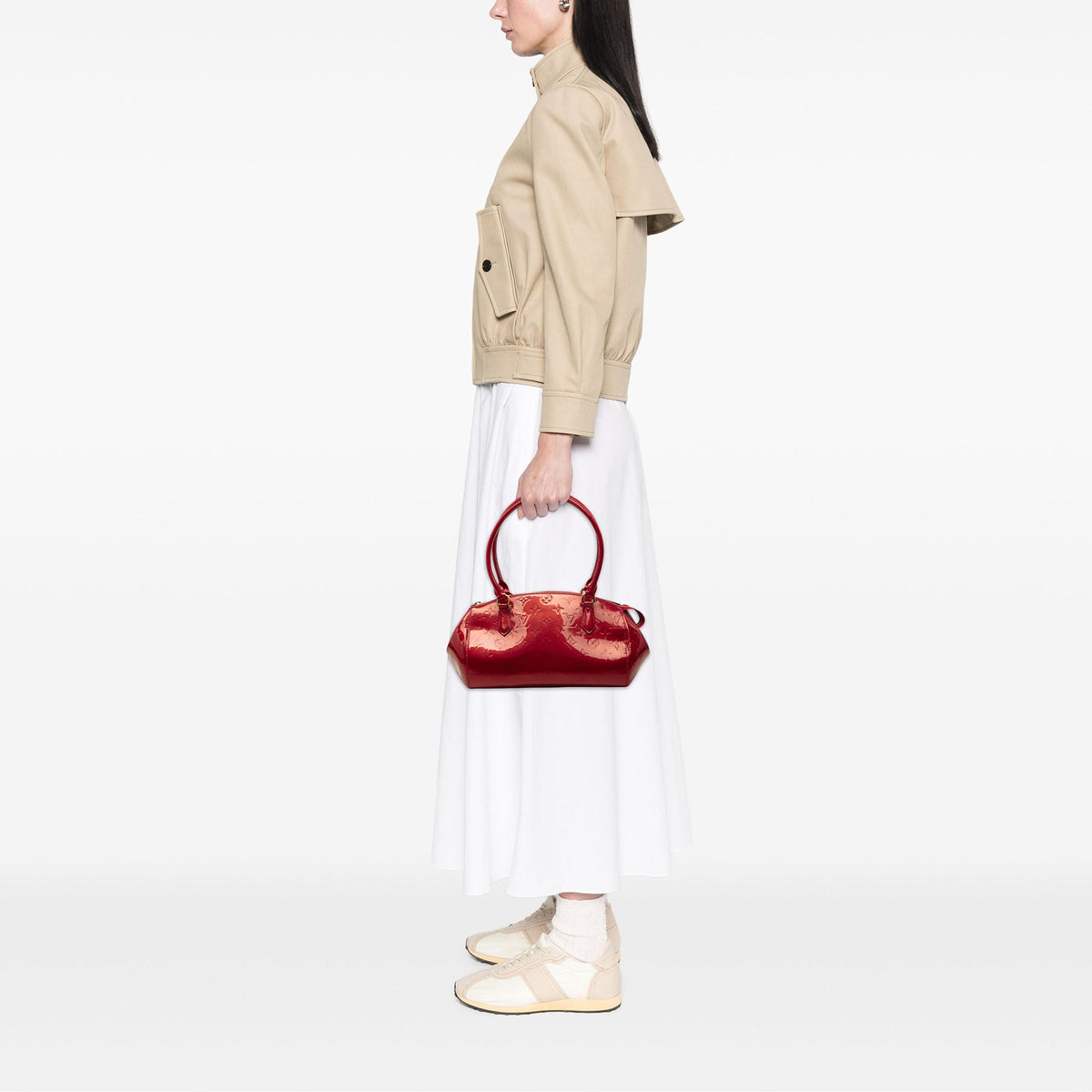 Louis Vuitton Monogram Vernis Sherwood PM — Red