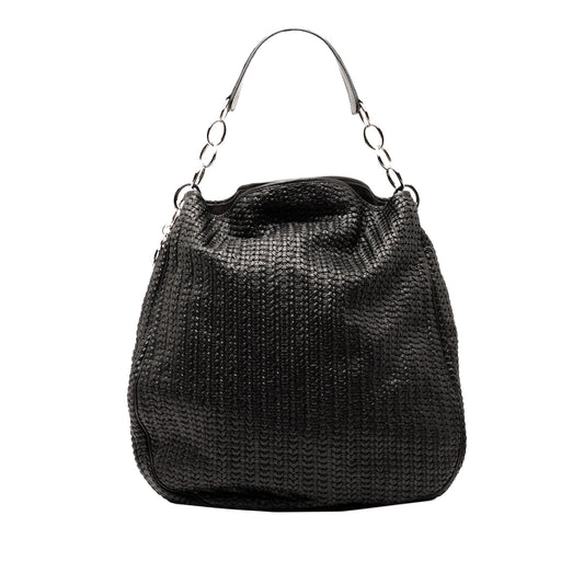 Dior Woven Lambskin Soft Lady Dior Hobo