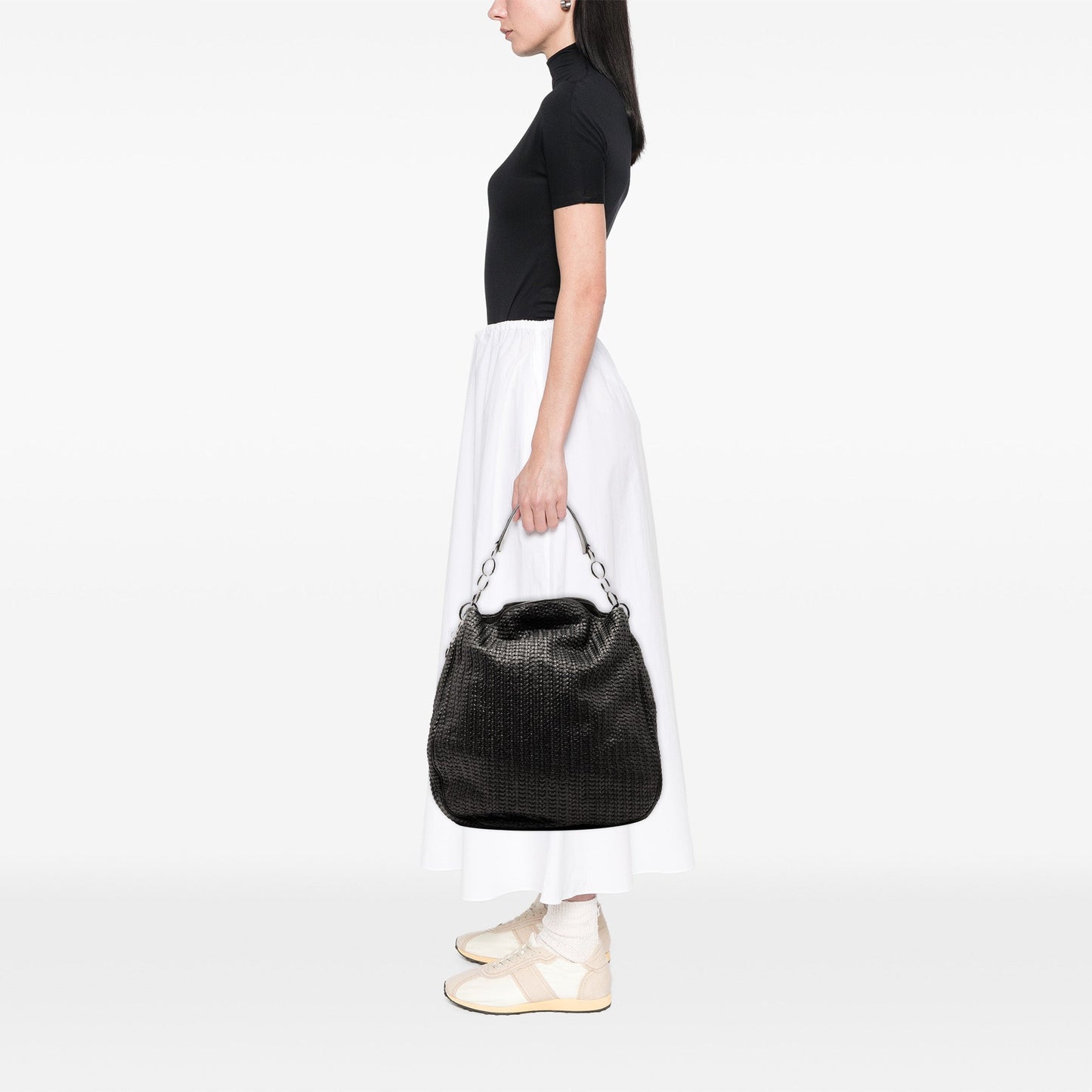 Dior Woven Lambskin Soft Lady Dior Hobo