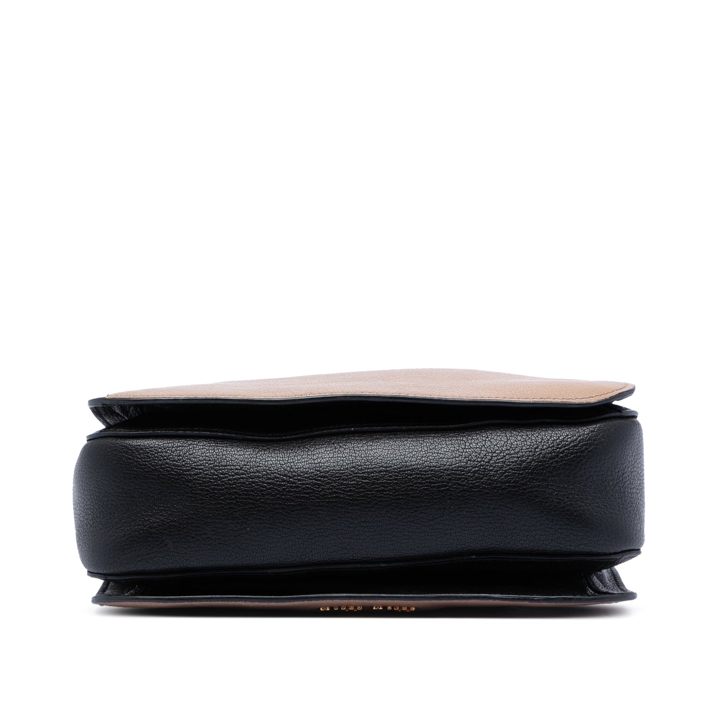 Miu Miu Bicolor Goatskin Madras Satchel