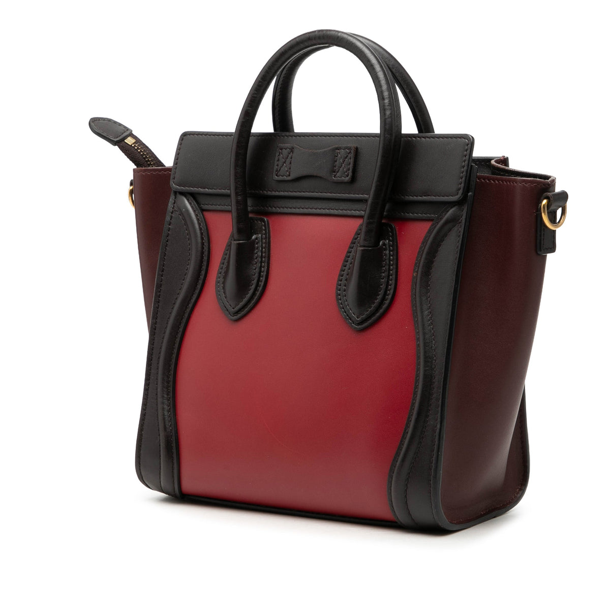 Celine Nano Tricolor Leather Luggage Tote