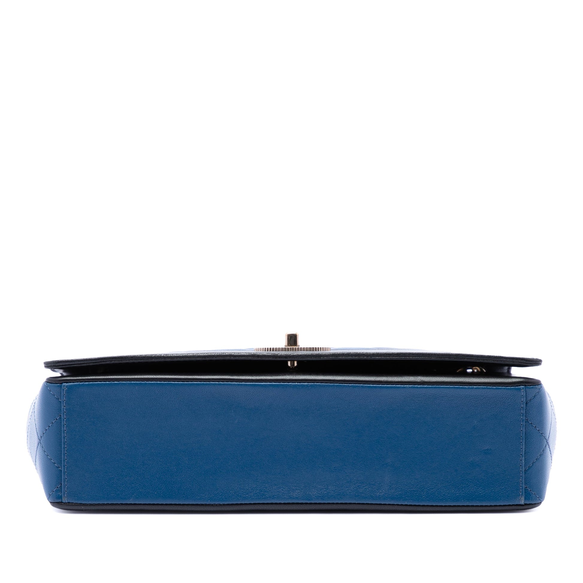 Chanel Medium Bicolor Lambskin Mademoiselle Double Flap