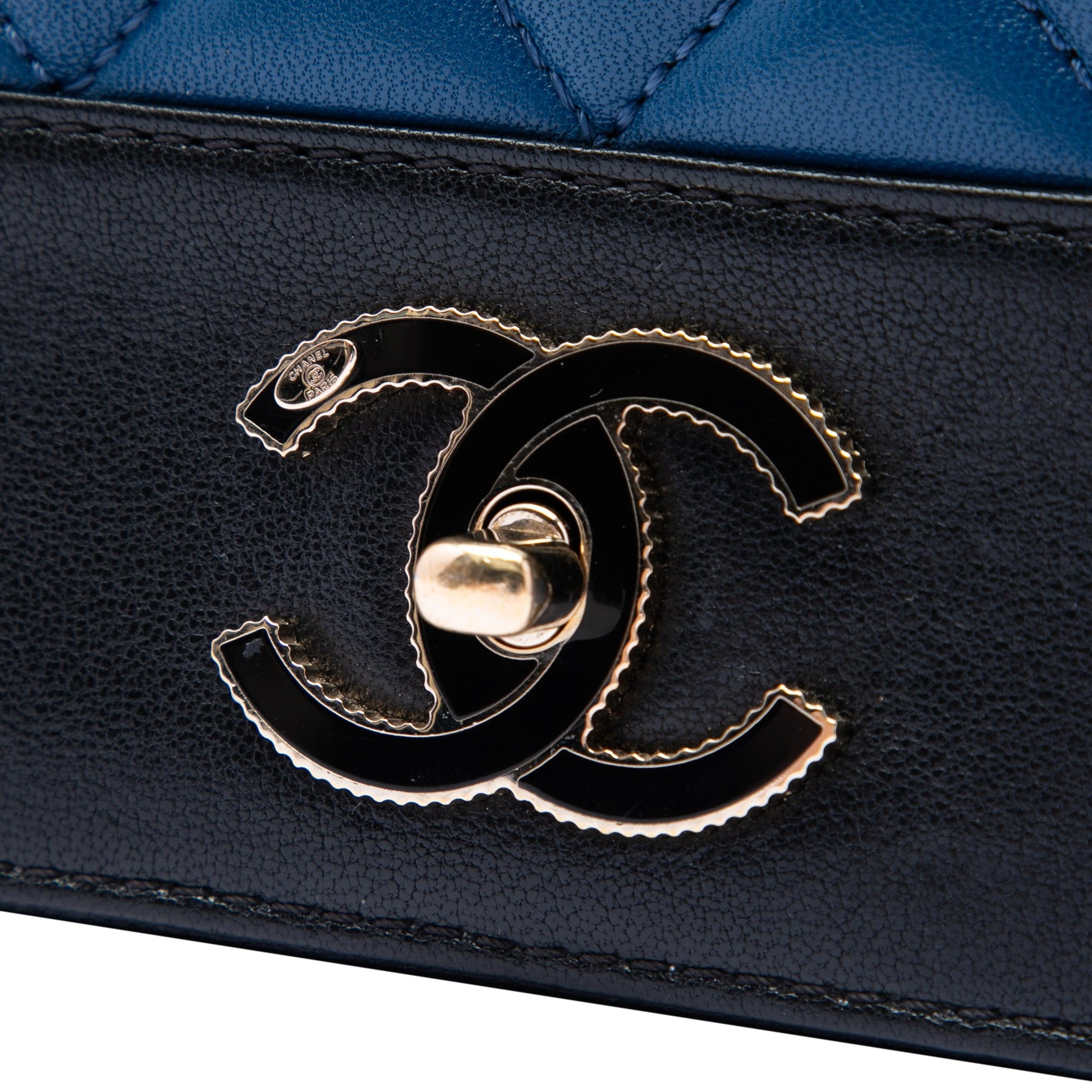 Chanel Medium Bicolor Lambskin Mademoiselle Double Flap