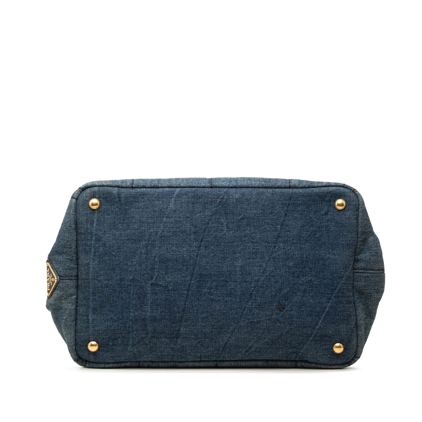 Prada Denim Canapa Logo Tote