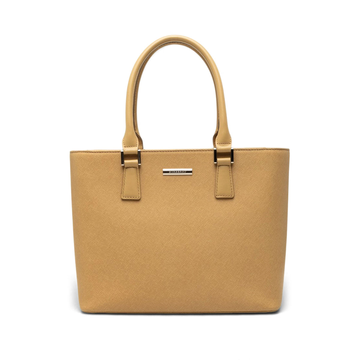 Burberry Leather Tote — Beige