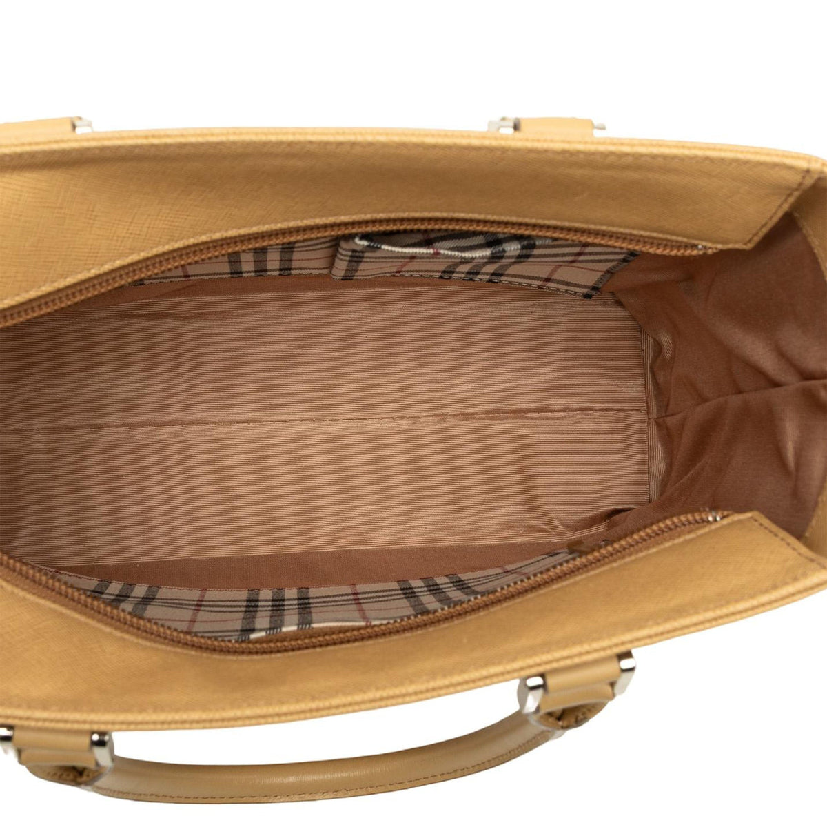 Burberry Leather Tote — Beige