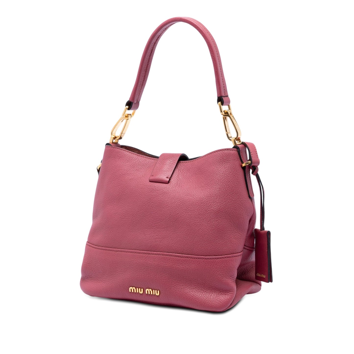 Miu Miu Goatskin Madras Convertible Hobo