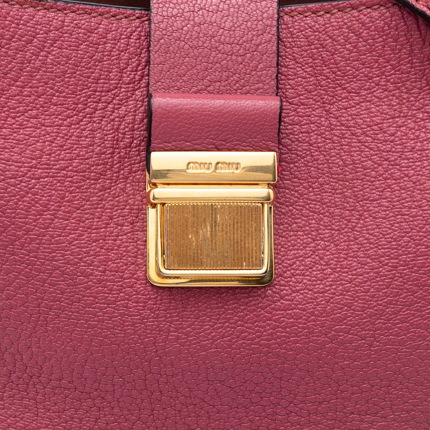 Miu Miu Goatskin Madras Convertible Hobo
