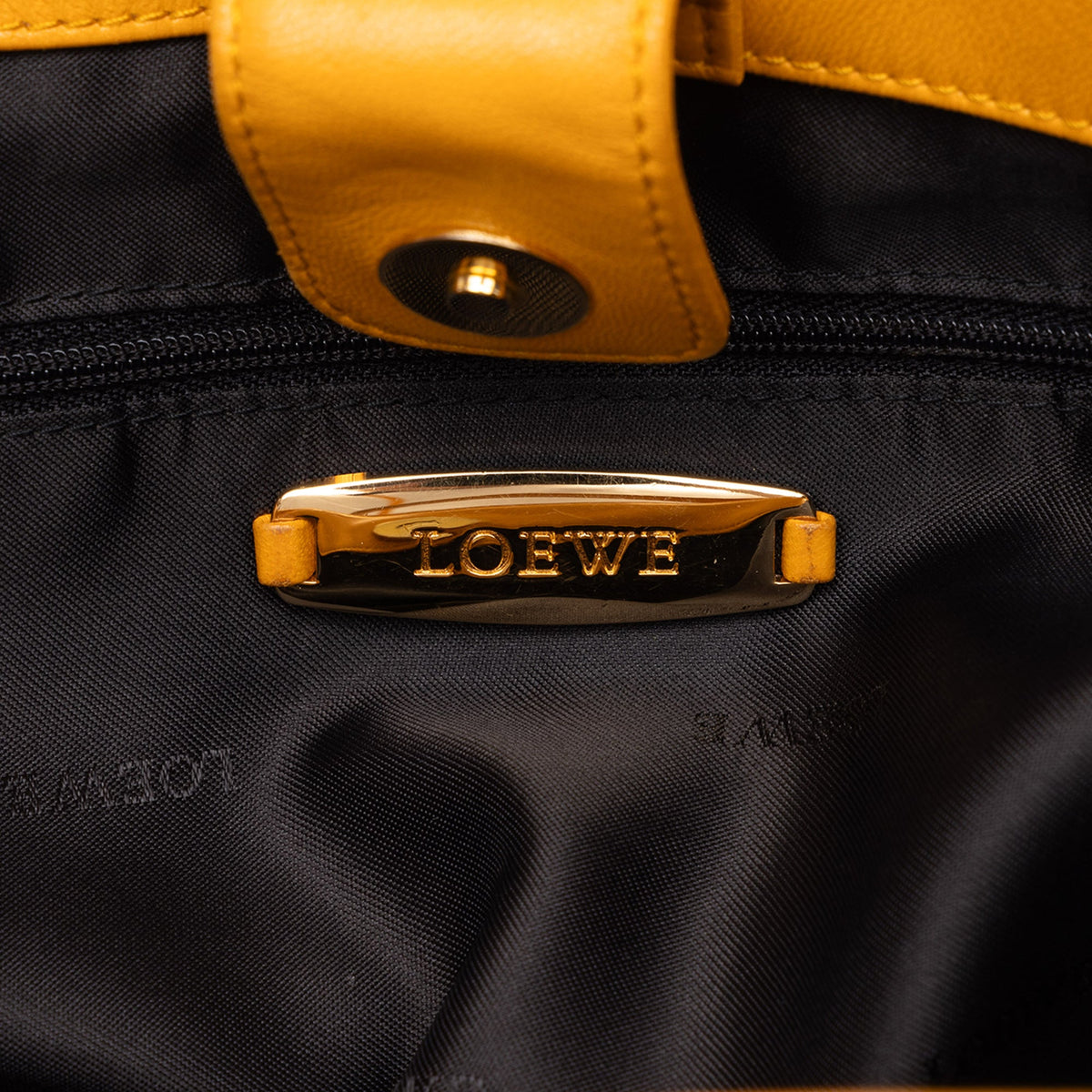 LOEWE Nappa Anagram Tote — Yellow