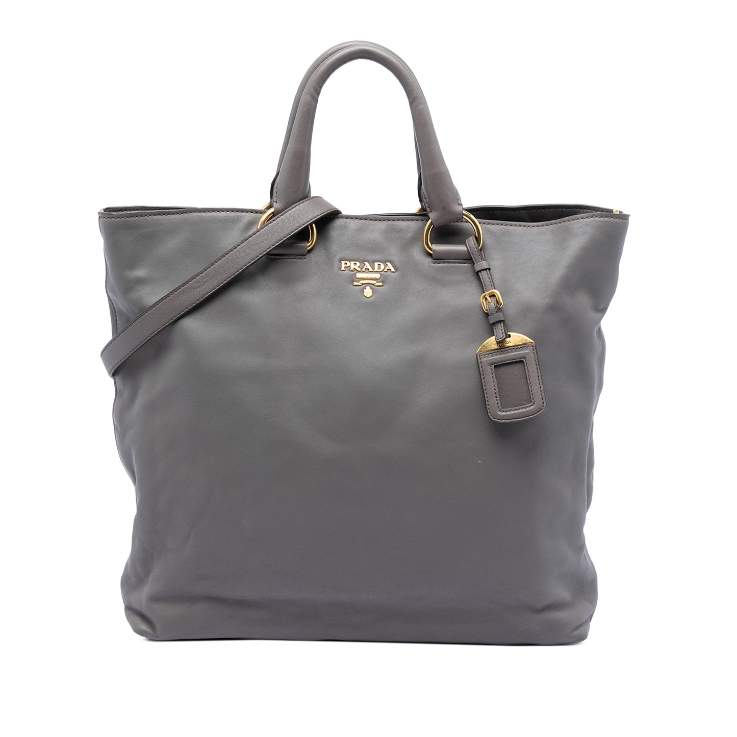 Prada Soft Calf Open Convertible Tote