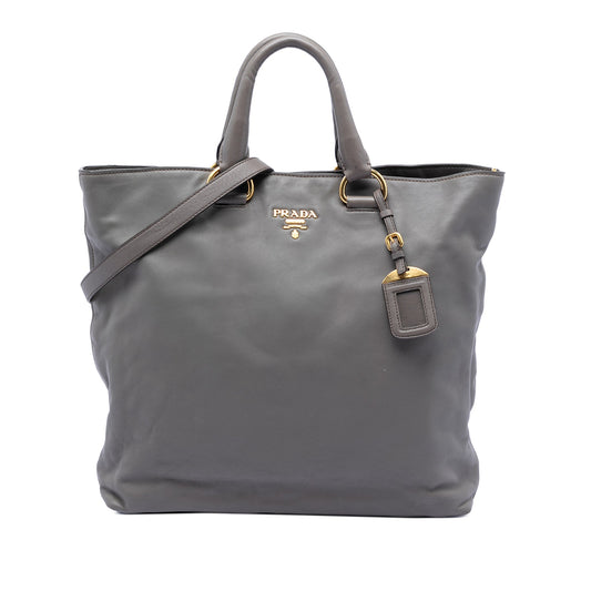 Prada Soft Calf Open Convertible Tote